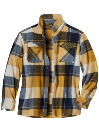 Surchemise à Carreaux en Sherpa   - ATLAS FOR MEN