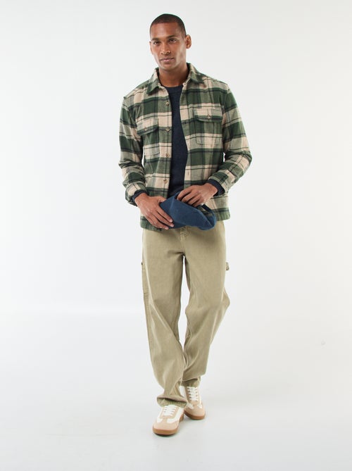 Surchemise à carreaux - Kiabi