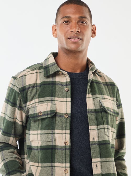 Surchemise à carreaux - Kiabi