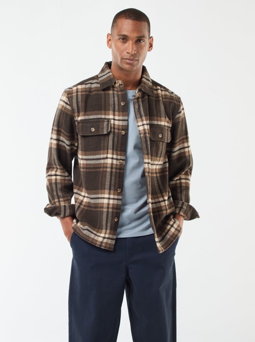 Surchemise à carreaux - Kiabi