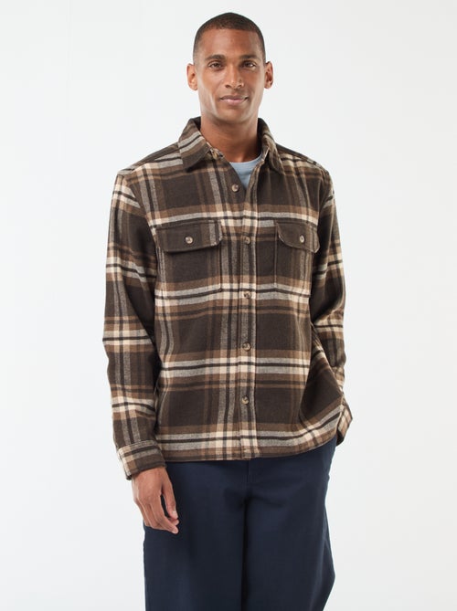 Surchemise à carreaux - Kiabi