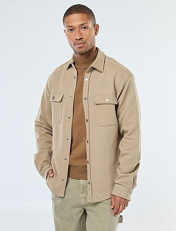 Surchemise avec ouverture pressionnée et 2 poches poitrine