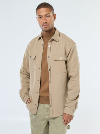 Surchemise avec ouverture pressionnée et 2 poches poitrine