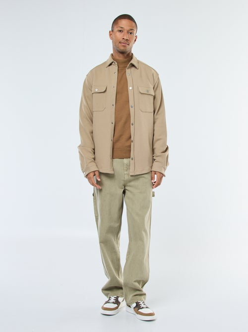 Surchemise avec ouverture pressionnée et 2 poches poitrine - Kiabi