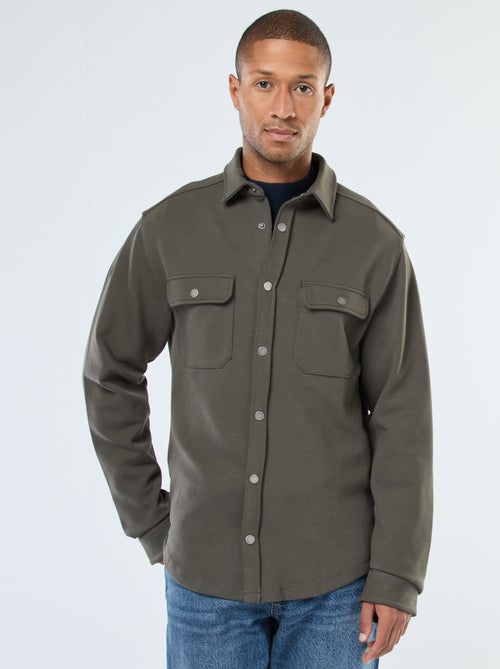 Surchemise avec ouverture pressionnée et 2 poches poitrine - Kiabi