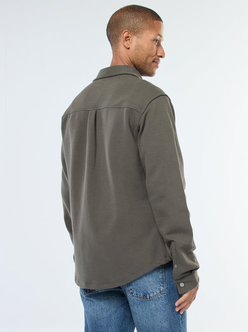 Surchemise avec ouverture pressionnée et 2 poches poitrine - Kiabi