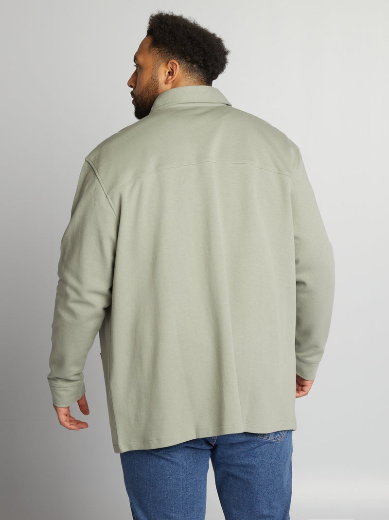 Surchemise avec poches Vert - Kiabi