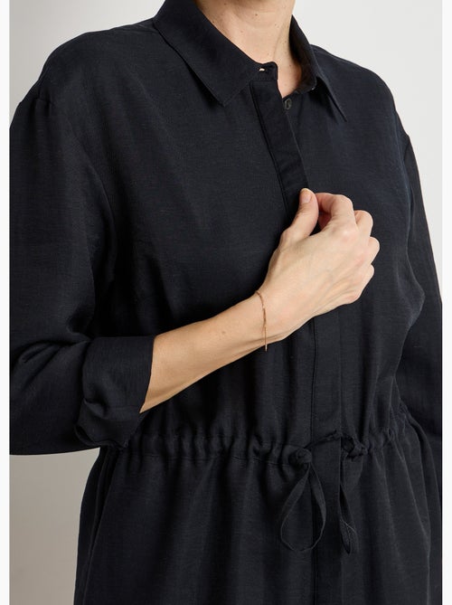 Surchemise boutonnée ceinturée - Afibel - Kiabi Surchemise boutonnée ceinturée - Afibel - Kiabi