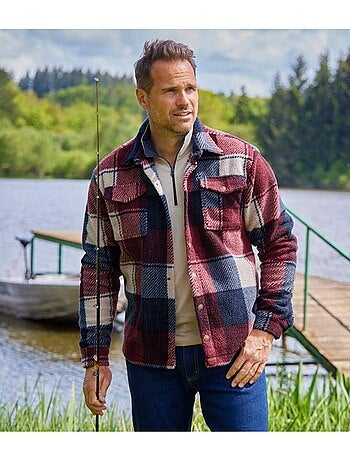 Surchemise carreaux sherpa west - atlas for men
