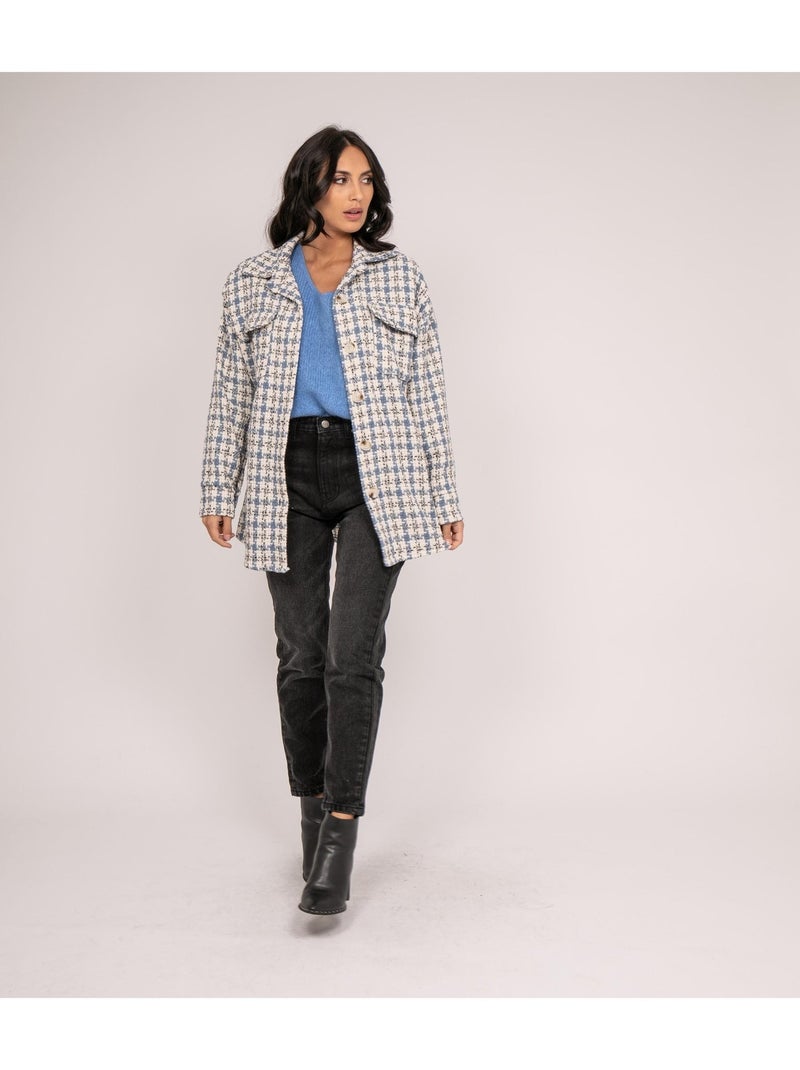 Surchemise carreaux UBARTH Bleu - Kiabi