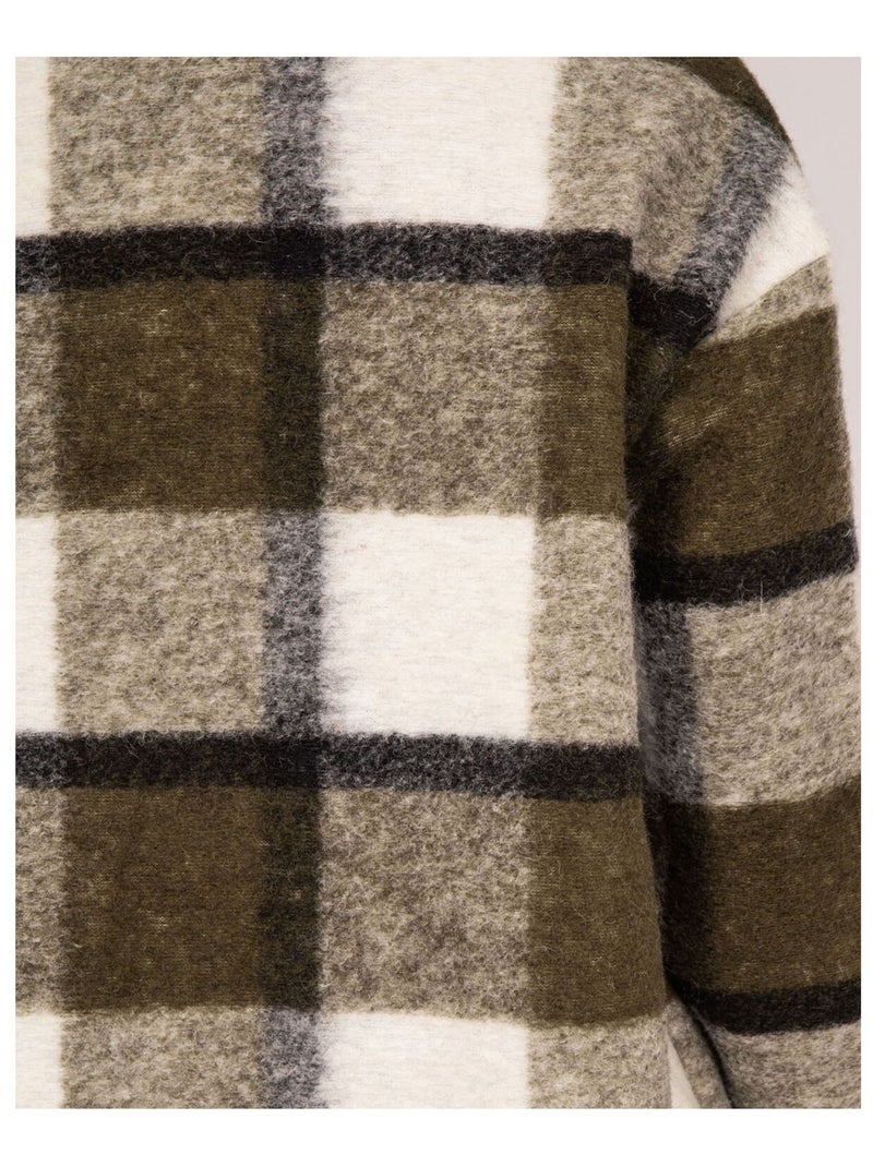 Surchemise carreaux UKARL Kaki - Kiabi