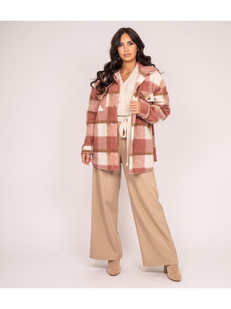 Surchemise carreaux UKARL Rose - Kiabi