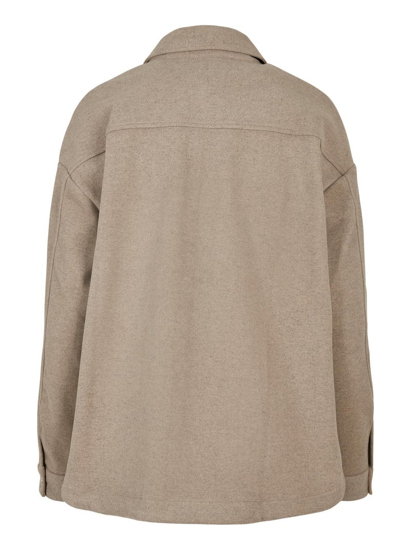 Surchemise classic - urban classics Beige foncé - Kiabi