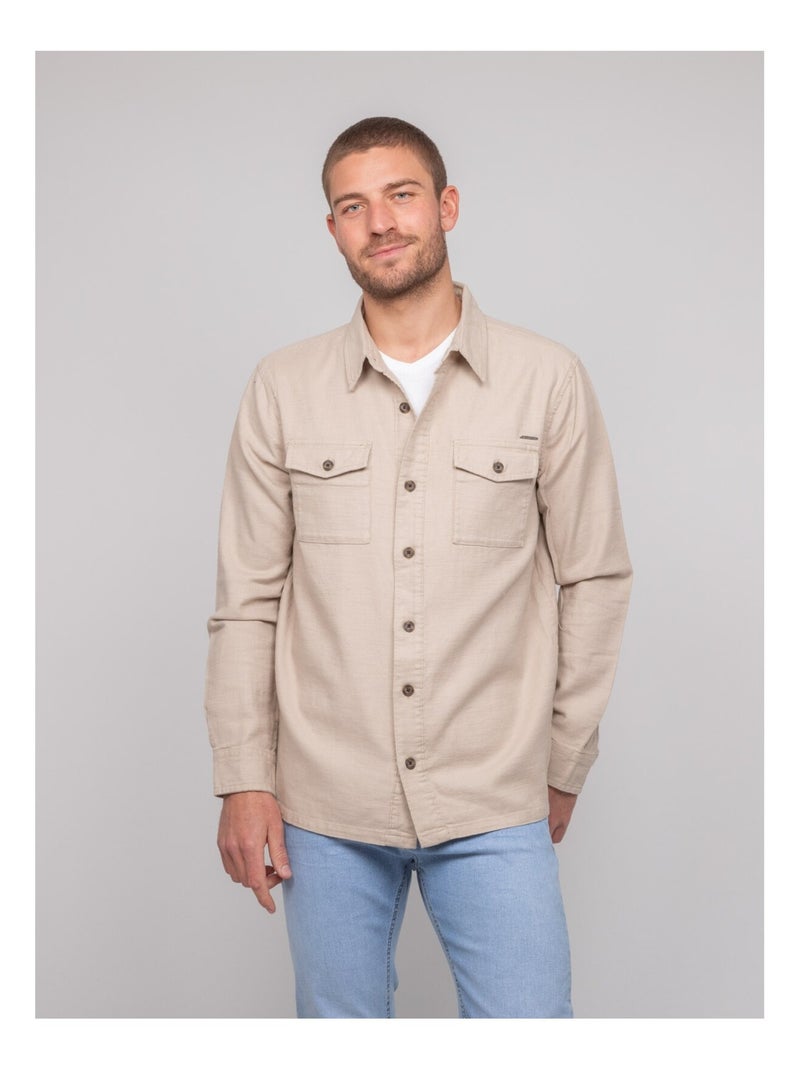 Surchemise coton DUDIN Beige - Kiabi