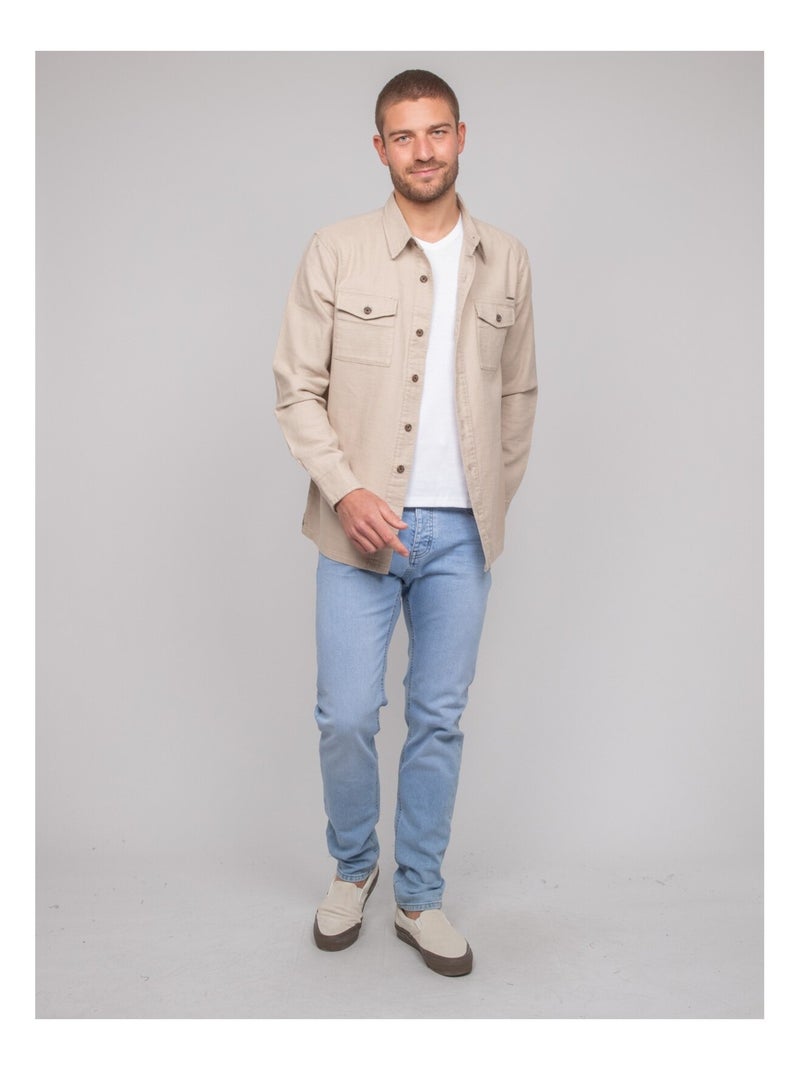 Surchemise coton DUDIN Beige - Kiabi