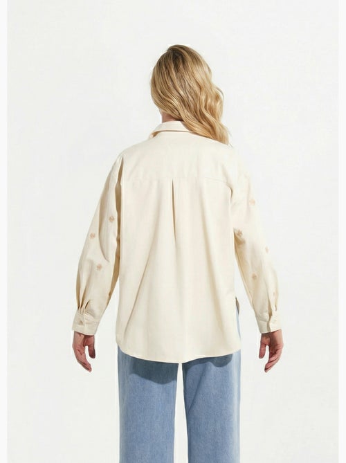 Surchemise en coton avec broderies - afibel - Kiabi Surchemise en coton avec broderies - afibel - Kiabi