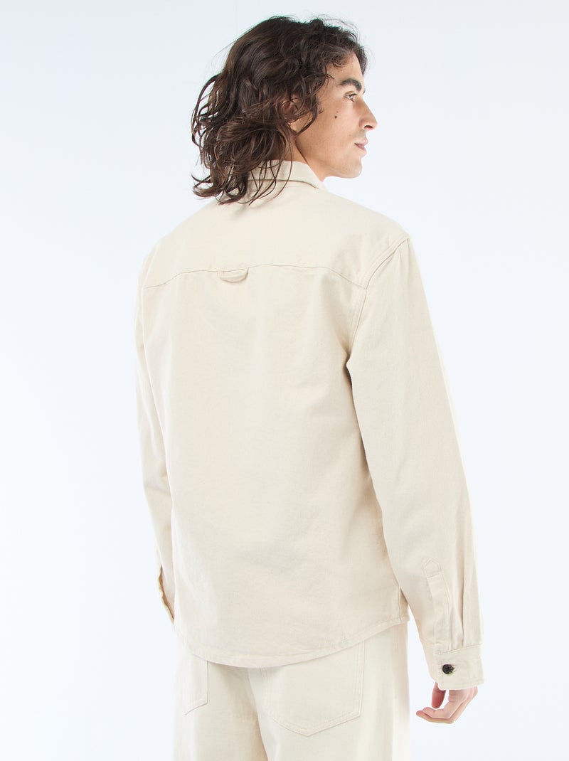 Surchemise en coton Blanc - Kiabi