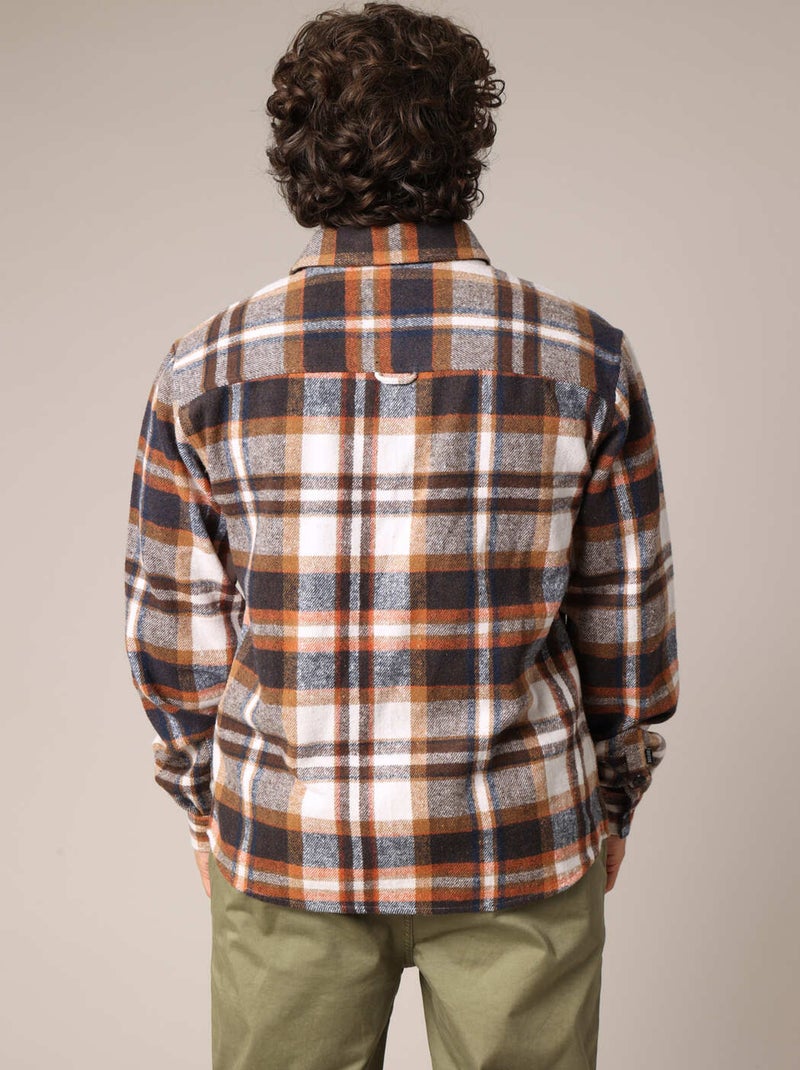 Surchemise en flanelle à carreaux 'Deeluxe' Marron clair - Kiabi
