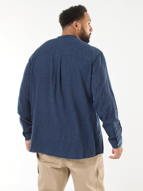 Surchemise en flanelle avec poche poitrine - Kiabi