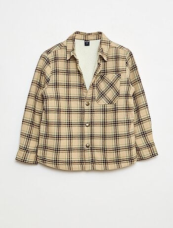 Surchemise en flanelle doublée