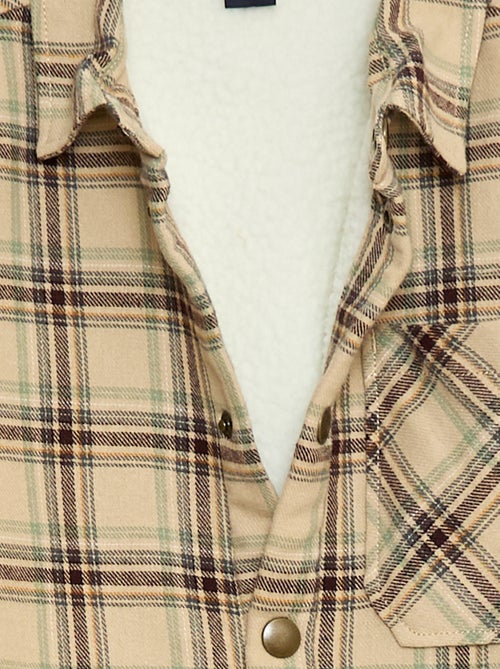 Surchemise en flanelle doublée - Kiabi