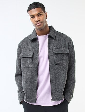 Surchemise en flanelle unie