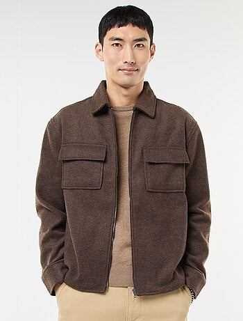 Surchemise en flanelle unie