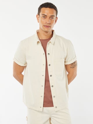 Surchemise en jean avec poche