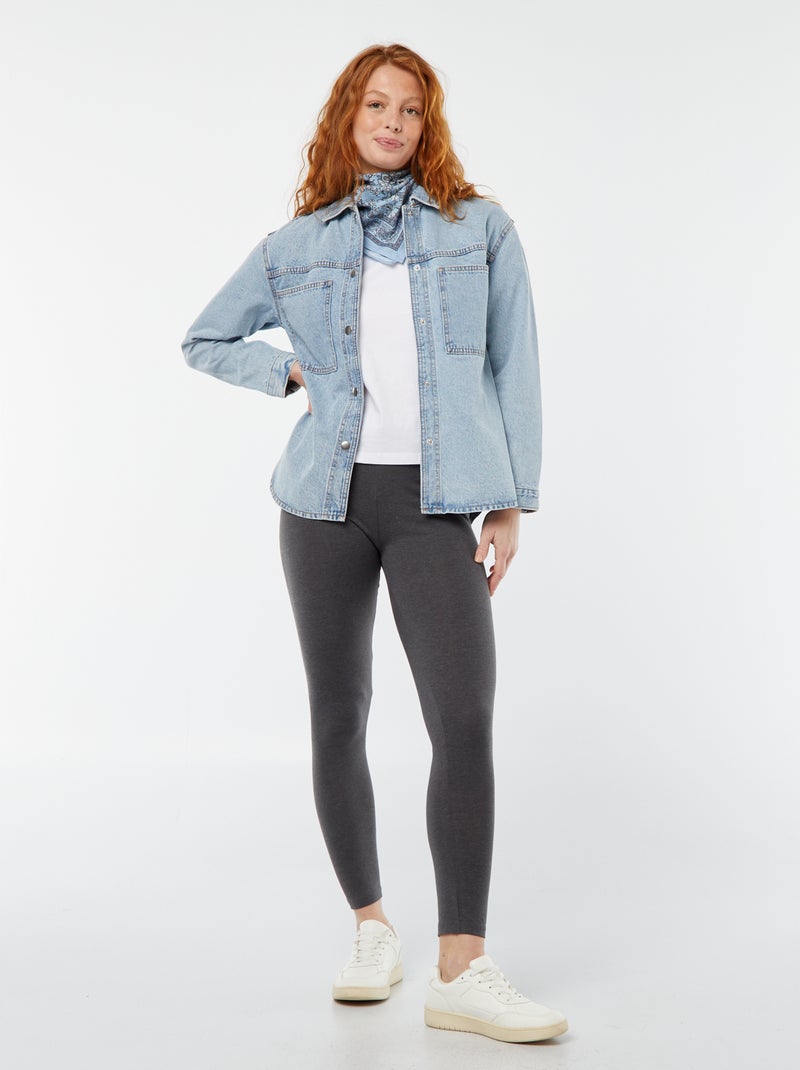 Surchemise en jean avec poches plaquées Bleu - Kiabi