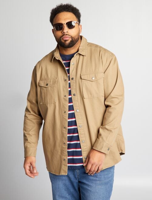 Chemise en jean 2024 homme grande taille