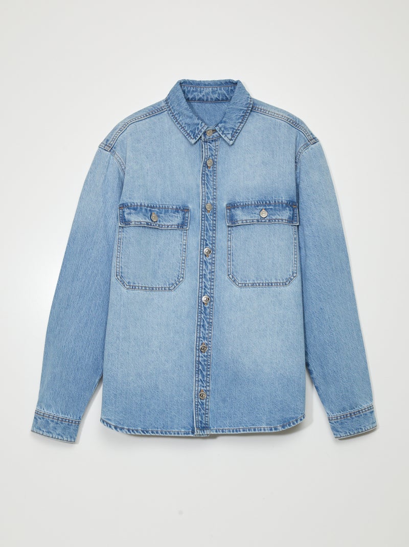 Surchemise en jean Bleu - Kiabi
