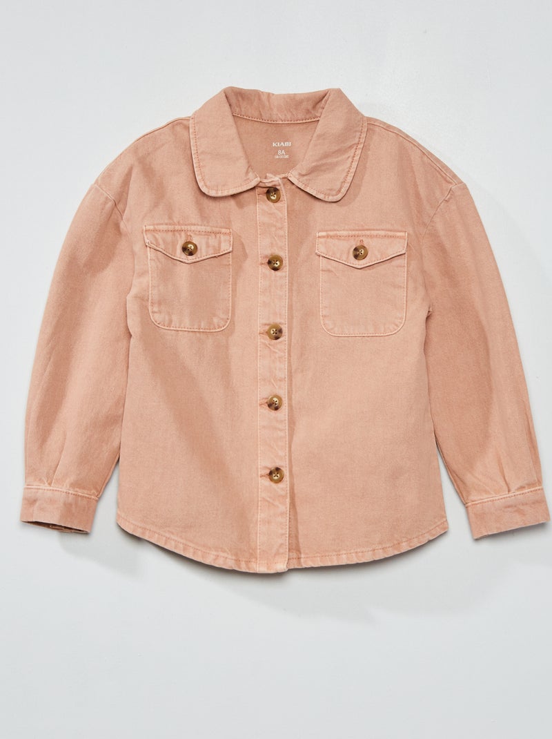 Surchemise en jean Rose - Kiabi
