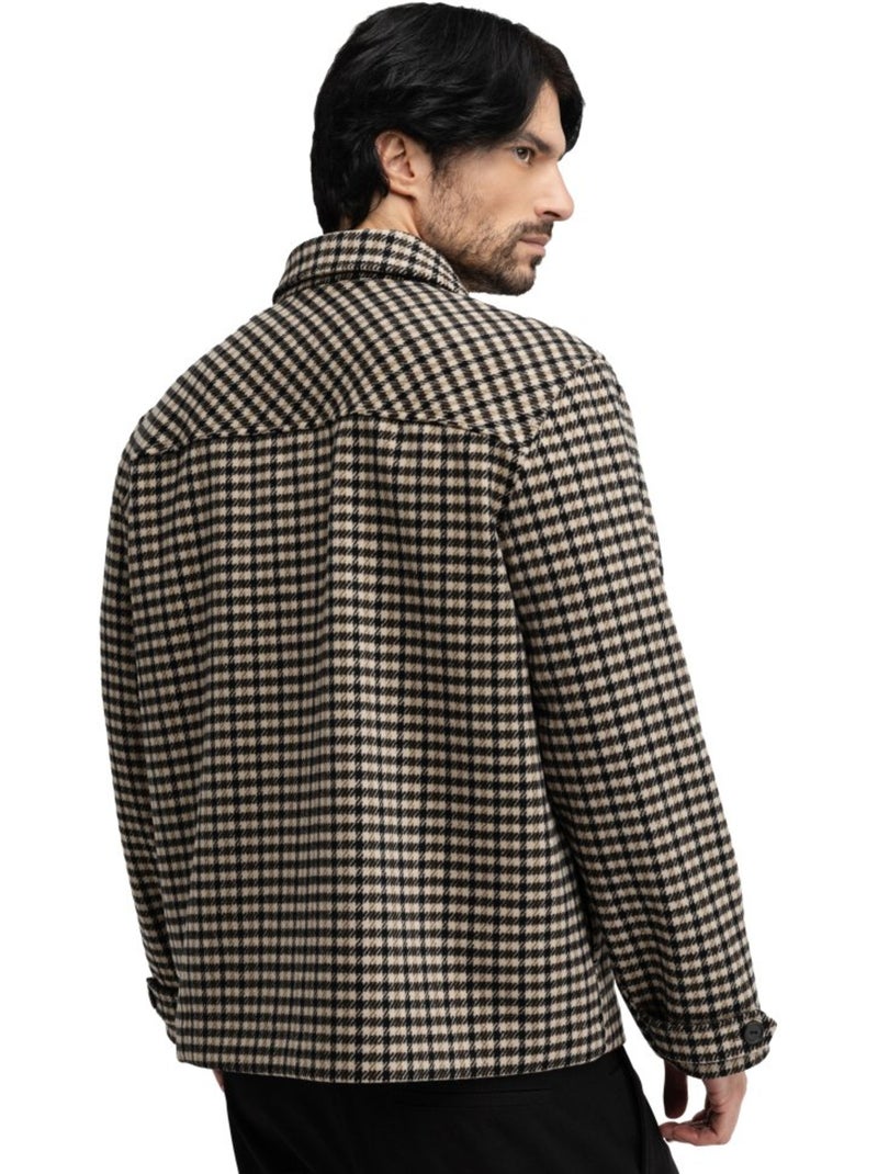 Surchemise en laine homme homme taos transformation Multicolore - Kiabi