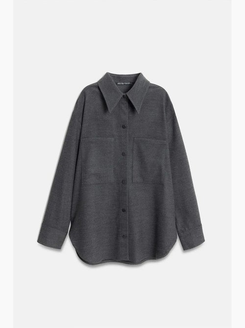 Surchemise en maille oversize à manches longues dilvin - Kiabi Surchemise en maille oversize à manches longues dilvin - Kiabi