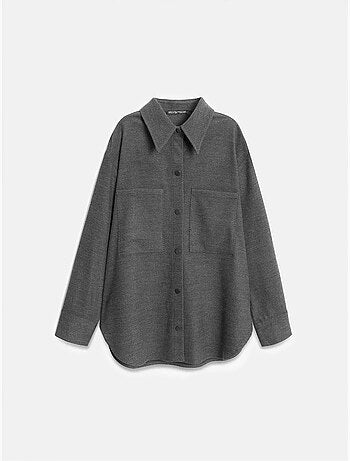 Dilvin surchemise en maille oversize à manches longues