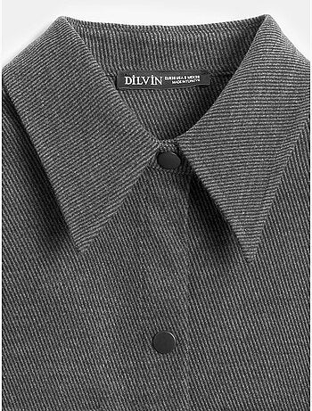 Dilvin surchemise en maille oversize à manches longues