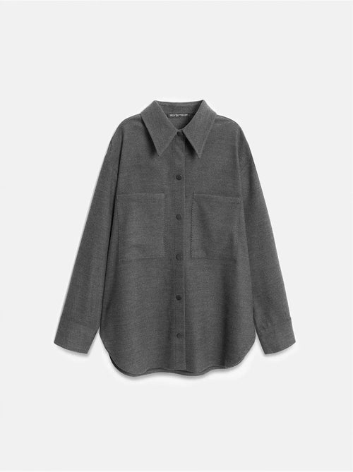 Surchemise en maille oversize à manches longues dilvin - Kiabi