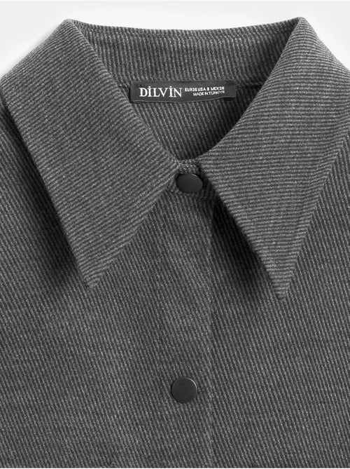 Surchemise en maille oversize à manches longues dilvin - Kiabi