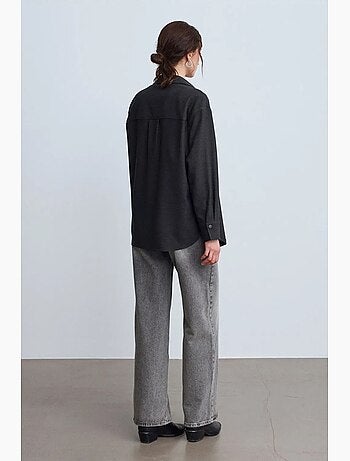 Surchemise en maille oversize à manches longues dilvin
