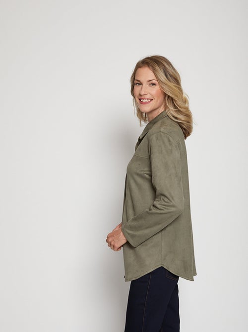 Surchemise en maille suédée - Kiabi