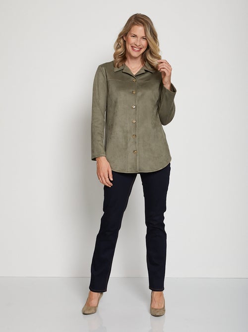 Surchemise en maille suédée - Kiabi