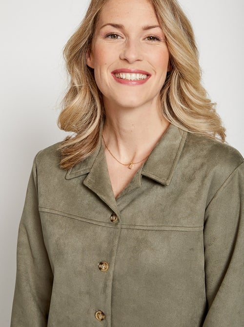 Surchemise en maille suédée - Kiabi