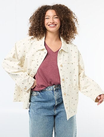 Surchemise en twill avec 2 poches plaquées