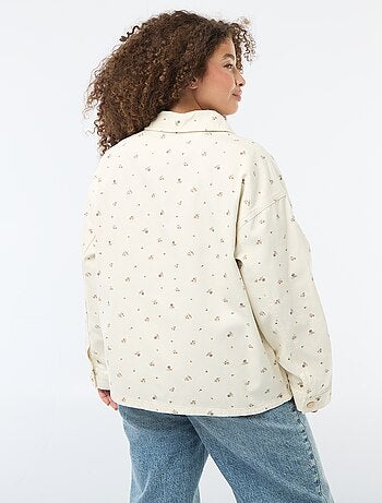 Surchemise en twill avec 2 poches plaquées