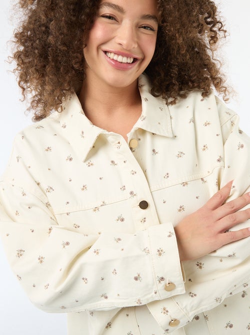 Surchemise en twill avec 2 poches plaquées - Kiabi