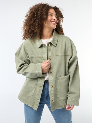 Surchemise en twill avec 2 poches plaquées