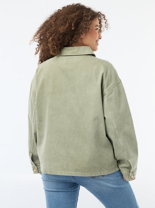 Surchemise en twill avec 2 poches plaquées - Kiabi