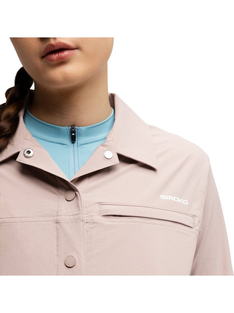 Surchemise été cyclisme gravel femme cyclisme femme emberly Marron - Kiabi