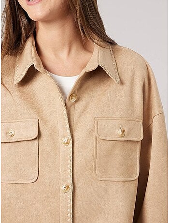 Surchemise femme en suedine 'deeluxe'