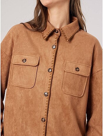 Surchemise femme en suedine 'deeluxe'